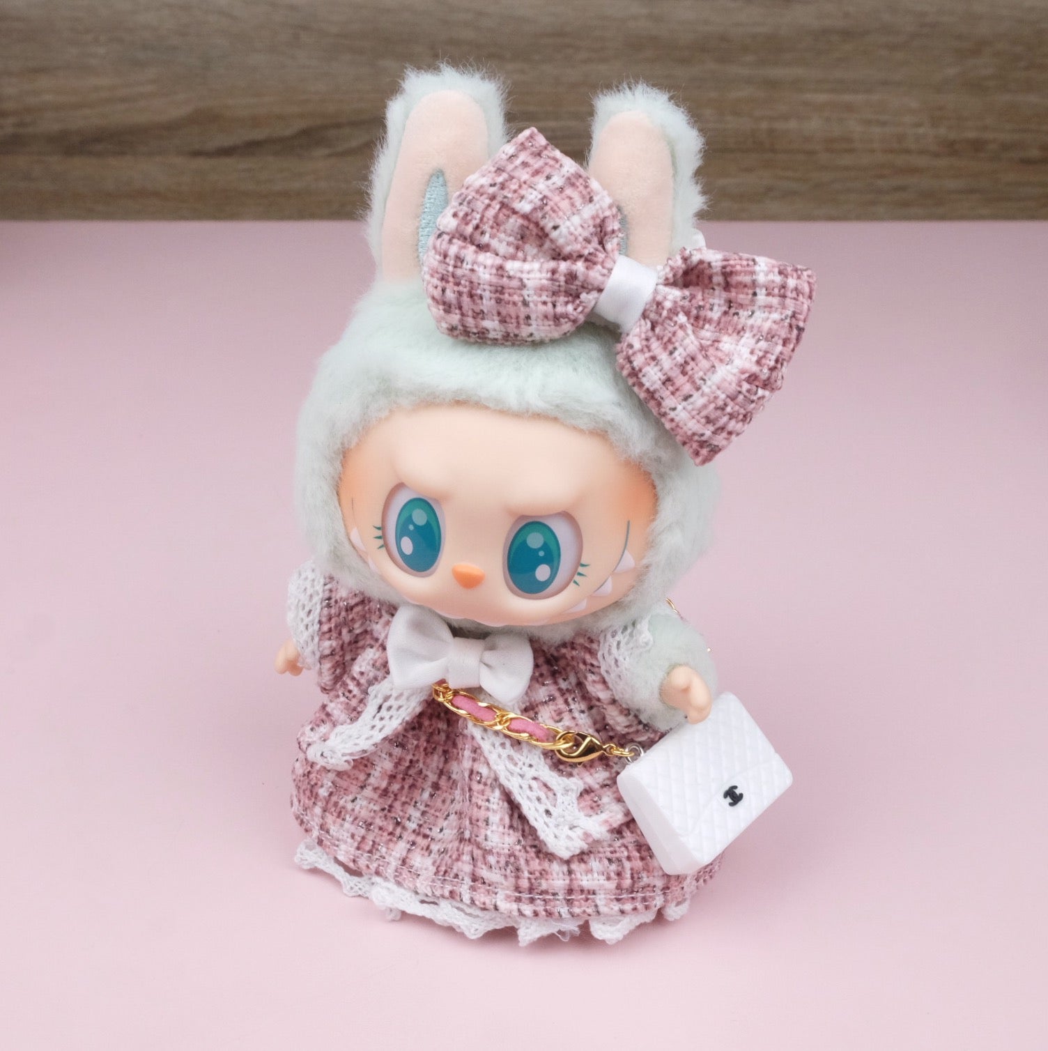 JT Labubu Pink Tweed Dress and Accesories (Pre Order) – Jasmine Tease