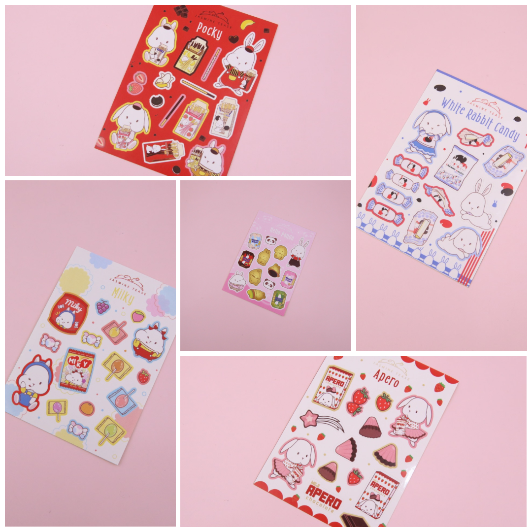JT Sweet Nostalgia Stickers - Milky Apero White Rabbit Pocky Hello Pan ...